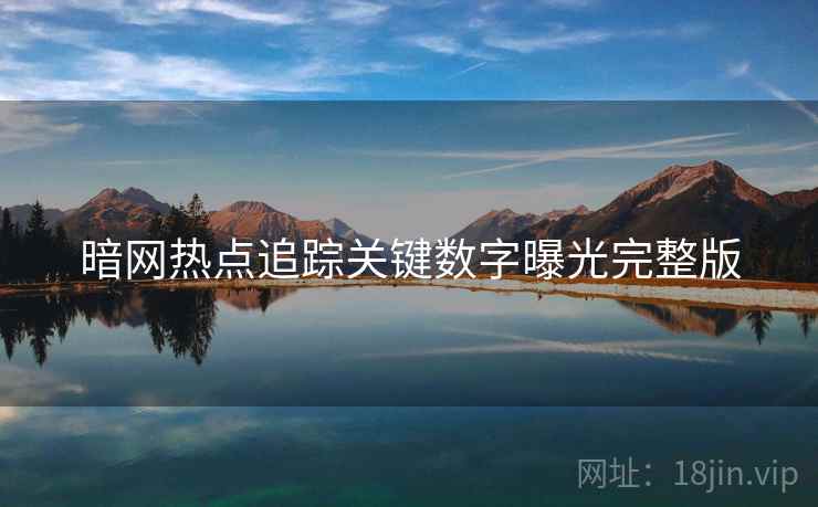 暗网热点追踪关键数字曝光完整版  第2张