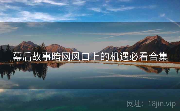 幕后故事暗网风口上的机遇必看合集  第1张