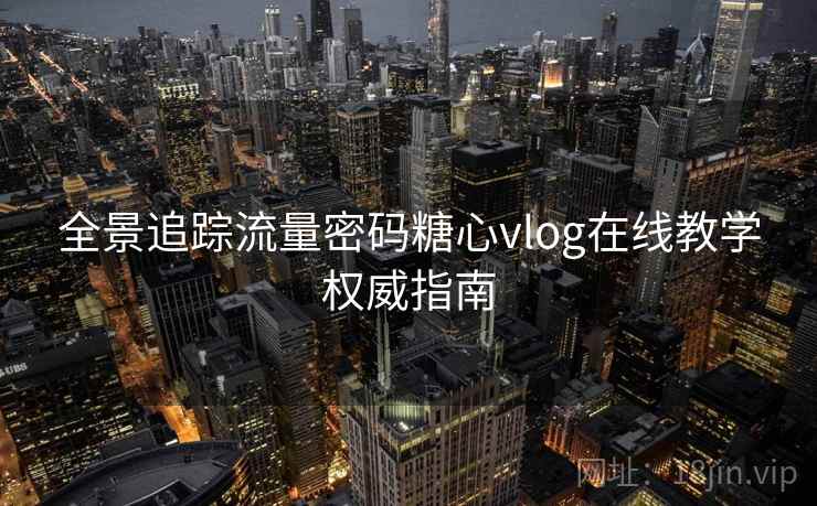 全景追踪流量密码糖心vlog在线教学权威指南
